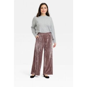 474 New Day Women’s Mauve Velvet Wide-Leg Pants